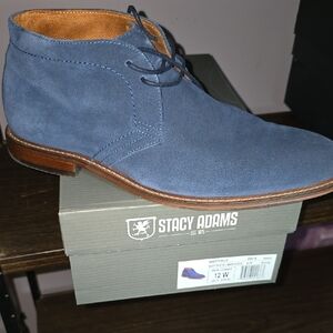 Stacy Adams Men's Blue Suede Chukka Boots